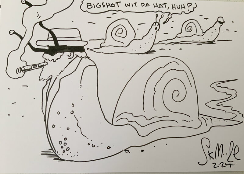 Stewart Kenneth Moore, ‘BIGSHOT WIT DA HAT, HUH?’ - Sketch