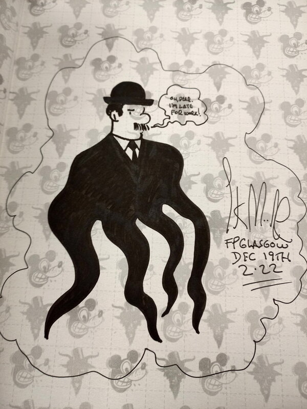 Stewart Kenneth Moore, OH DEAR, I’M LATE FOR WORK! - Sketch