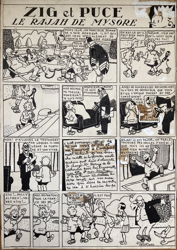 Zig et PUCE en INDE by Alain Saint-Ogan - Comic Strip
