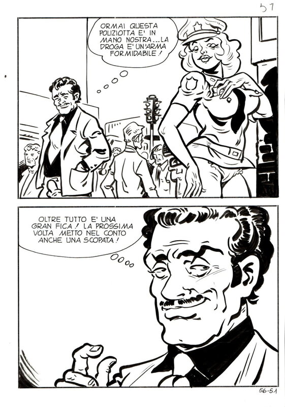Sandro Angiolini - La poliziotta - Comic Strip