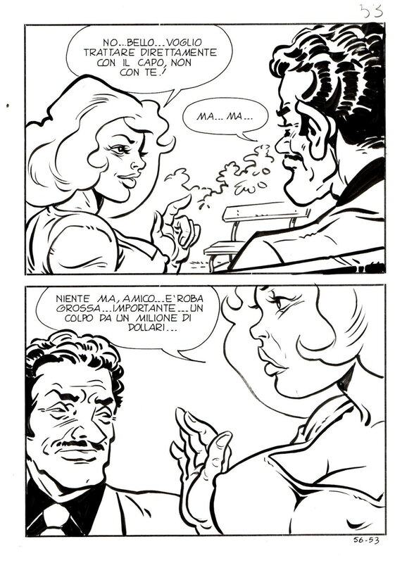 Sandro Angiolini - La poliziotta - Comic Strip
