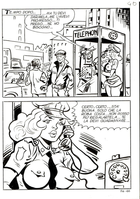 Sandro Angiolini - La poliziotta - Comic Strip