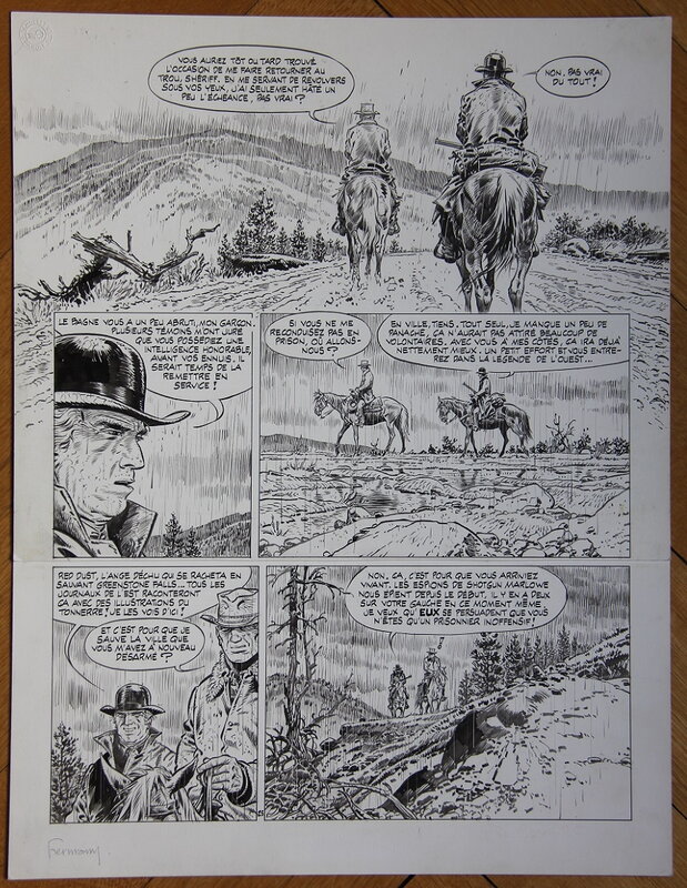 Hermann, Comanche Le Désert sans Lumière - Planche originale