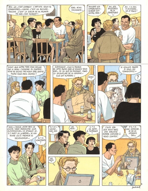 André Juillard, Le cahier bleu - tome 2 (après la pluie) - page 3 - Planche originale