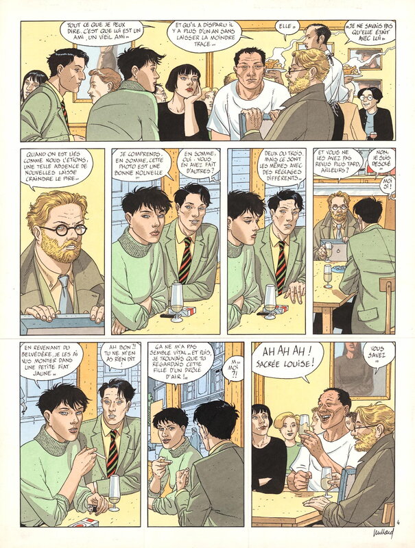 André Juillard, Le cahier bleu - tome 2 (après la pluie) - page 4 - Planche originale
