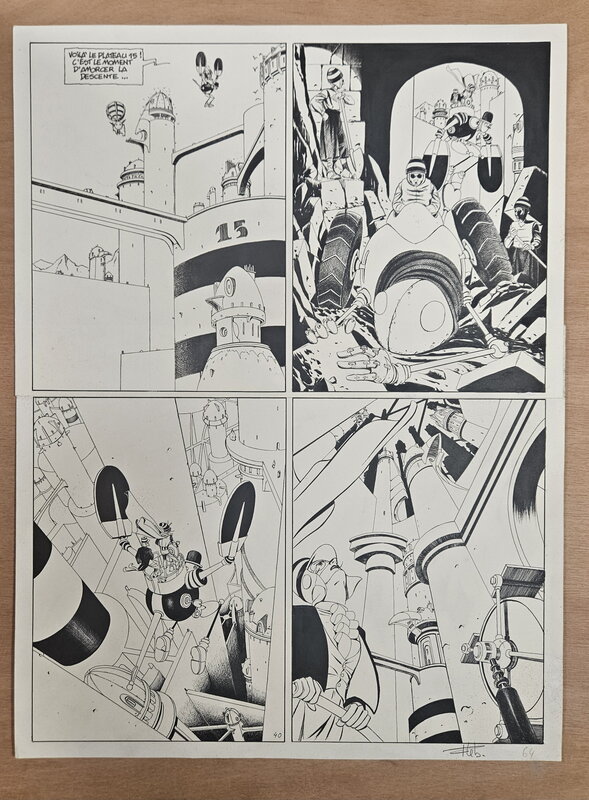 En vente - Fabrice Lebeault, Horologiom - Tome 01 - Planche 40 - Planche originale