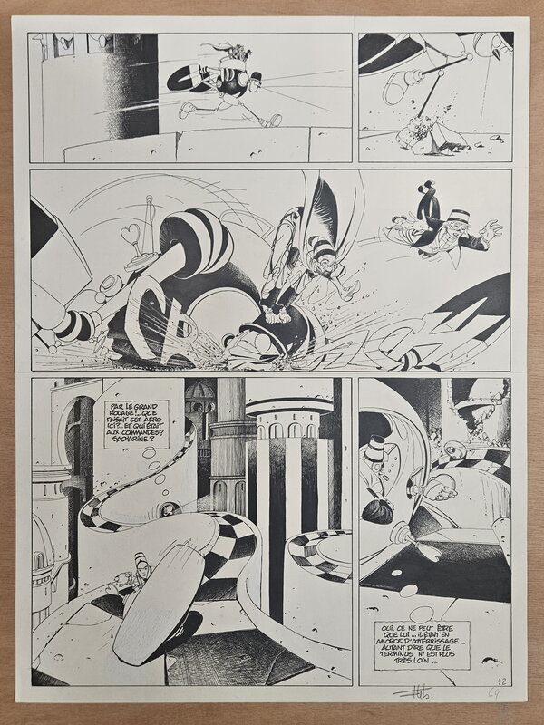 En vente - Fabrice Lebeault, Horologiom - Tome 01 - Planche 42 - Planche originale