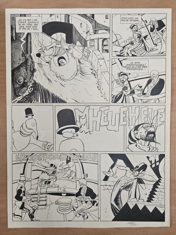 En vente - Fabrice Lebeault, Horologiom - Tome 02 - Planche 31 - Planche originale