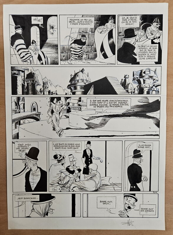 En vente - Fabrice Lebeault, Horologiom - Tome 03 - Planche 24 - Planche originale