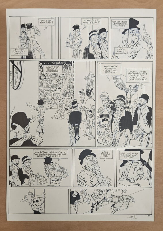 En vente - Fabrice Lebeault, Horologiom - Tome 03 - Planche 38 - Planche originale