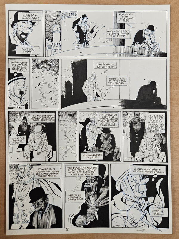 En vente - Fabrice Lebeault, Horologiom - Tome 03 - Planche 45 - Planche originale