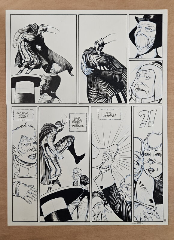 En vente - Fabrice Lebeault, Horologiom - Tome 05 - Planche 23 - Planche originale