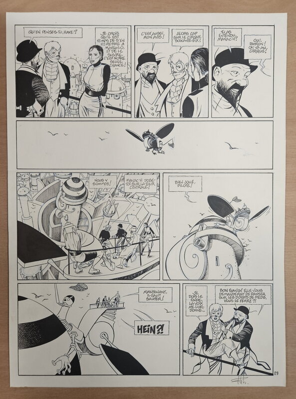 En vente - Fabrice Lebeault, Horologiom - Tome 05 - Planche 29 - Planche originale