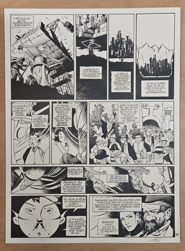 For sale - Fabrice Lebeault, Horologiom - Tome 05 - Planche 40 - Comic Strip