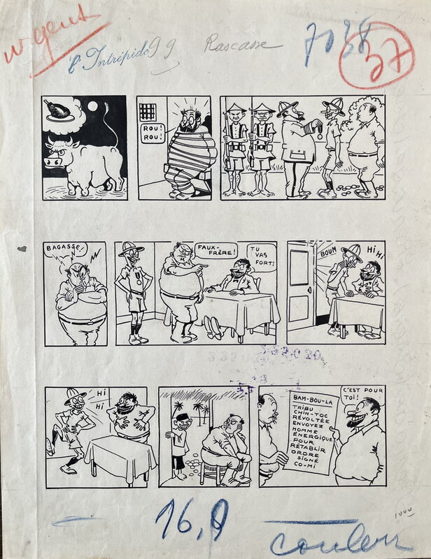 Mat, César Napoléon Rascasse - Comic Strip
