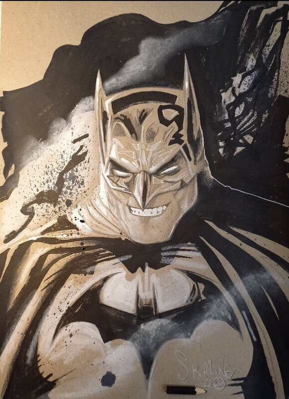 Stewart Kenneth Moore, Batman Sketched En Route to Brno Comicon Junior 2025 - Sketch