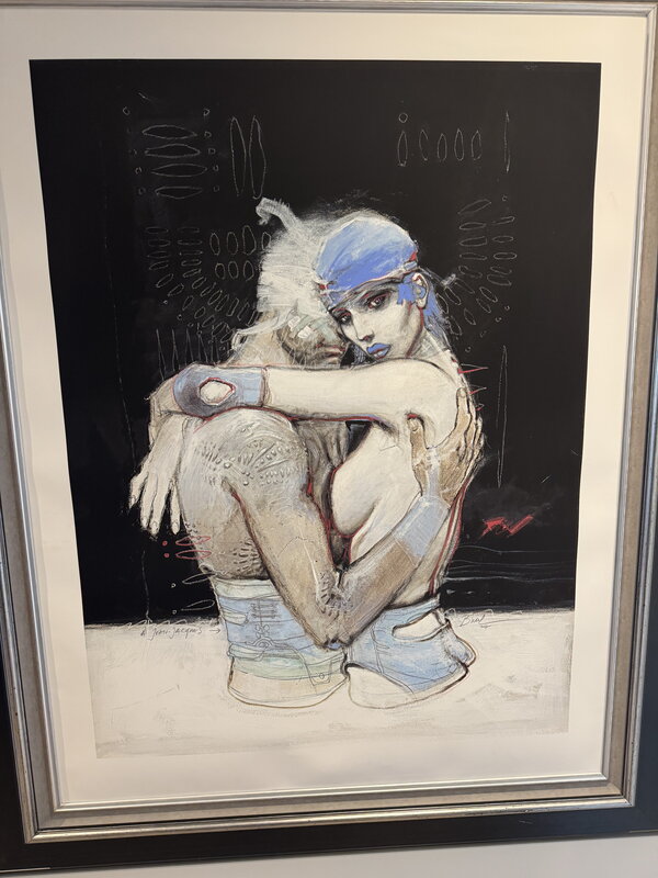 Bilal BLEUE SANG SUPERBE REHAUT ORIGINAL FORMAT GEANT - Comic Strip