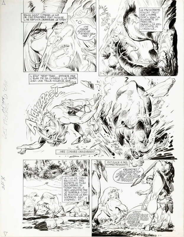 André Chéret, Rahan : Les pierres d'eau (1976) - Comic Strip