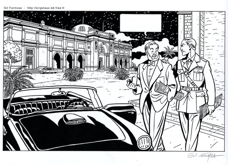 Gil Formosa, Edgar Pierre Jacobs, BLAKE et MORTIMER Publicité - Comic Strip