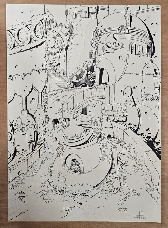 For sale - Fabrice Lebeault, Horologiom - Couverture - Tome 02 - Original Illustration