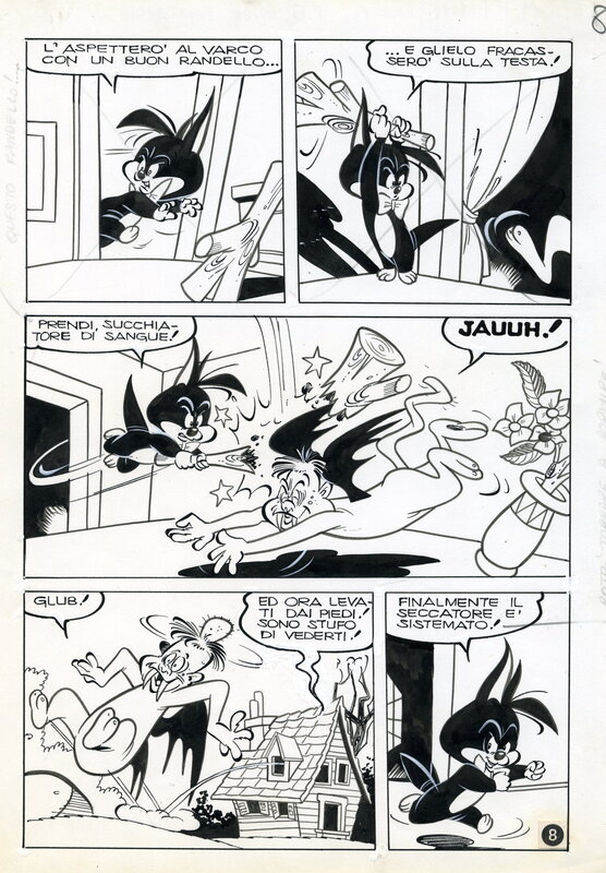 Pierluigi Sangalli, Attila contre les Vampires - Comic Strip