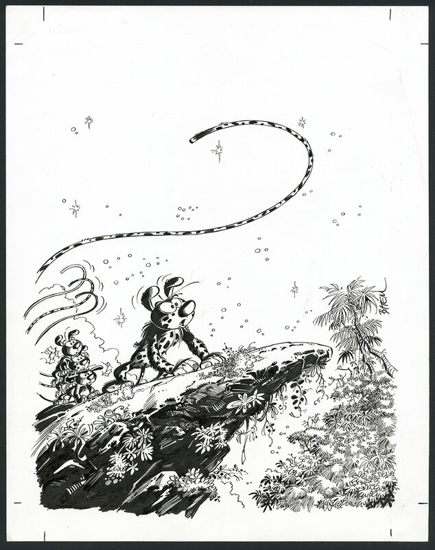 Batem, Masupilami - Couverture tome 27 Cœur d'étoile - Couverture originale