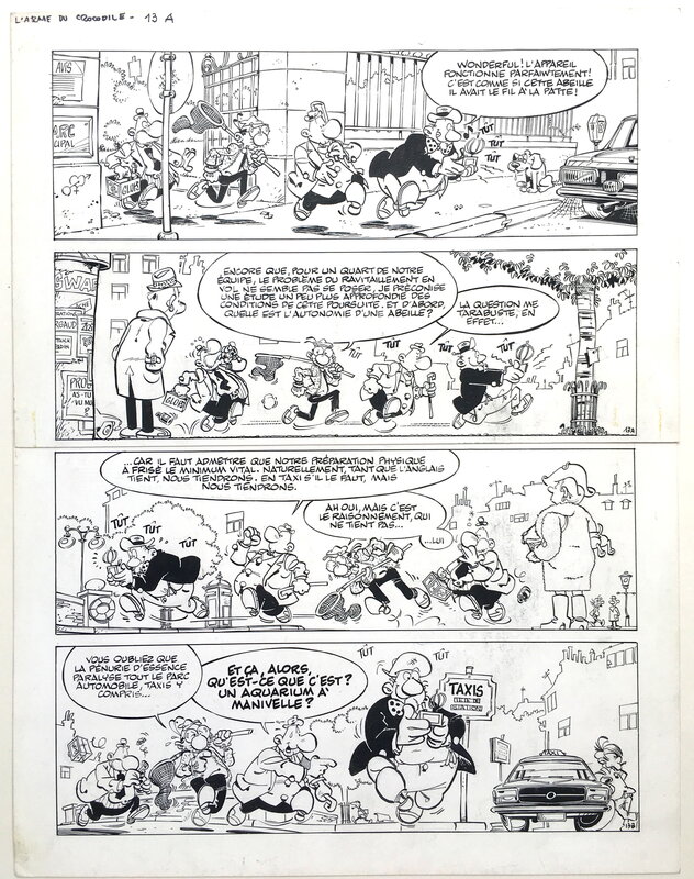 Greg, Achille Talon - Tome 26 - L'arme du crocodile - Planche originale