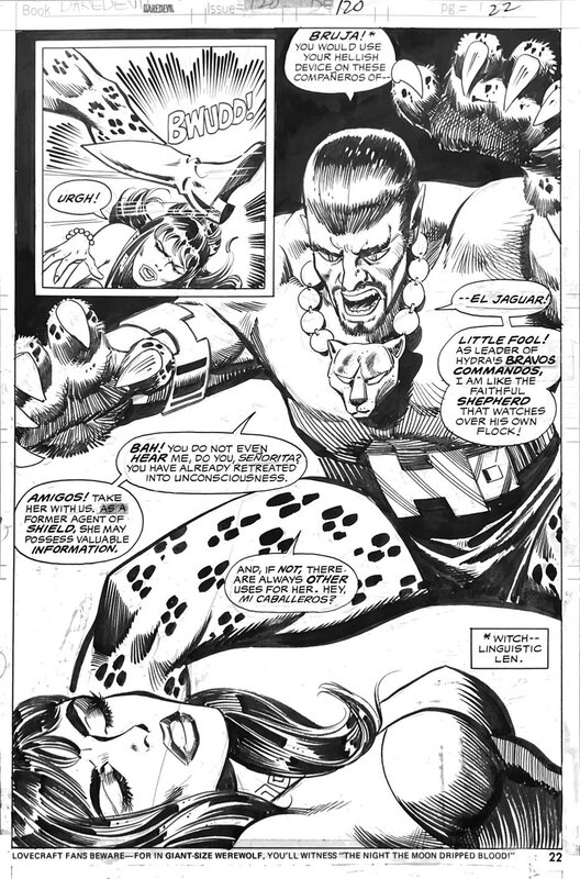 En vente - Bob Brown, Vince Coletta, Daredevil 120 page 22 - Planche originale