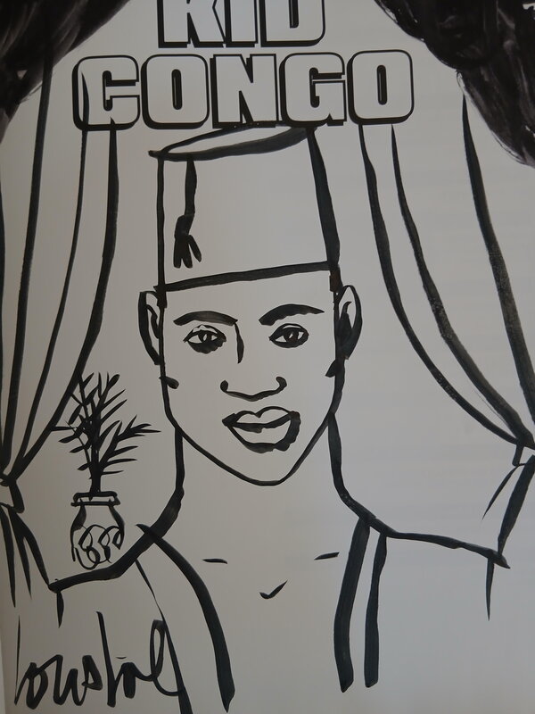 Kid Congo par Loustal, Philippe Paringaux - Dédicace