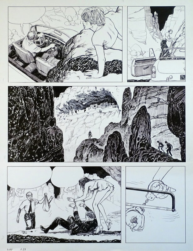 En vente - Révolution Pl.29 par Milo Manara - Planche originale