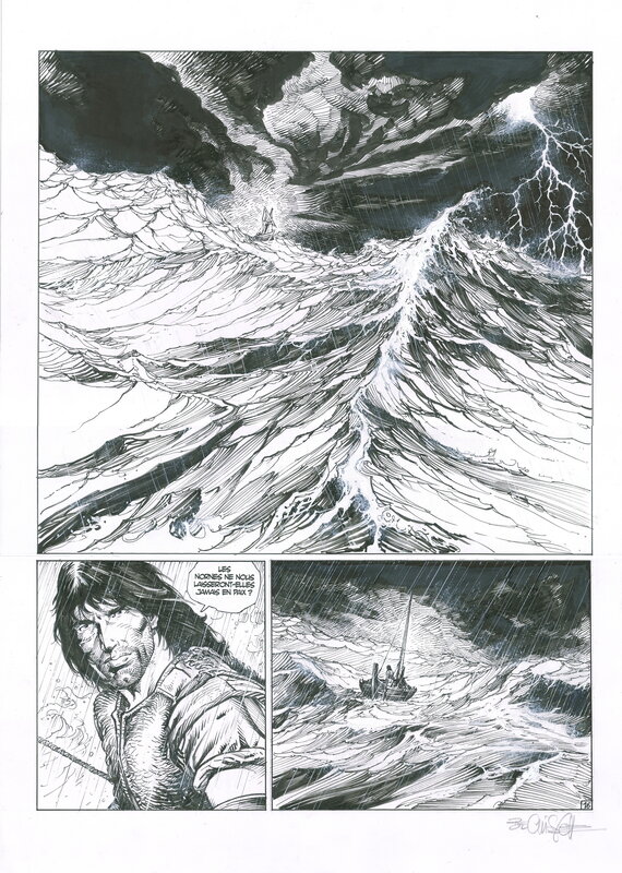 Christophe Bec, Thorgal Saga : La Déesse d'Ambre - Pl16 - Planche originale