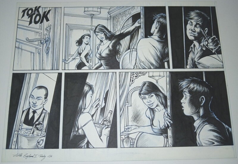 En vente - Thomas Du Caju, Little England- Ruby - Planche originale