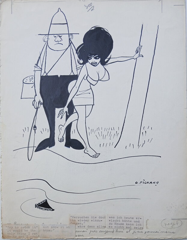 À l'eau ! par Georges Pichard - Illustration originale