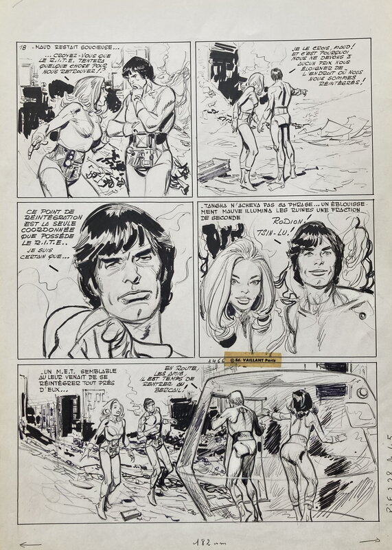 Raymond Poïvet, Roger Lécureux, 1973 - Les pionniers de l'espérance - Planche originale