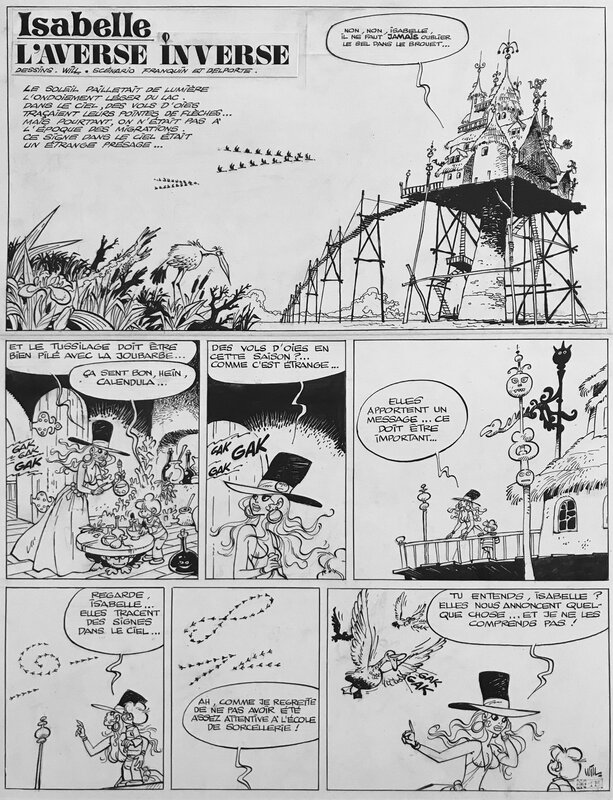For sale - Will, André Franquin, Yvan Delporte, 1983 - Isabelle : l'Averse Inverse - Comic Strip