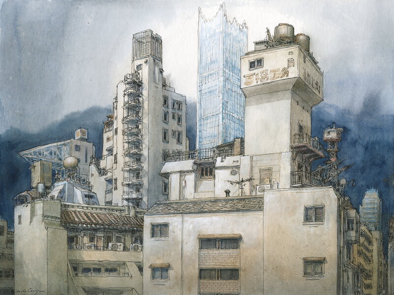En vente - Kabukicho – REF 10 par Nicolas De Crécy - Illustration originale