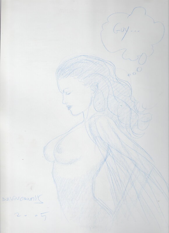 En vente - Dédicace de vincentiis dans l'album BD érotique Sophia tome 1 en EO et TBE - Dédicace