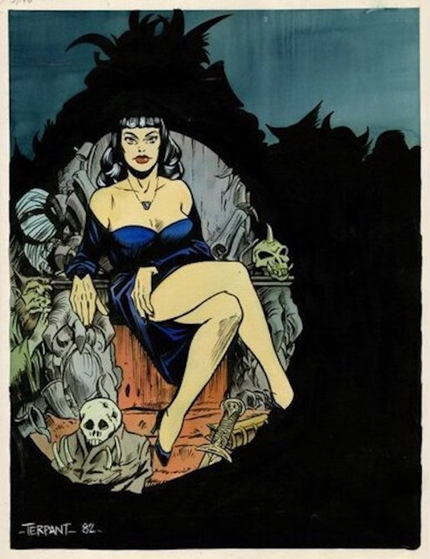 Jacques Terpant, Starfix N°1 - Illustration originale de Dragon Lady pour l'Édito - Illustration originale