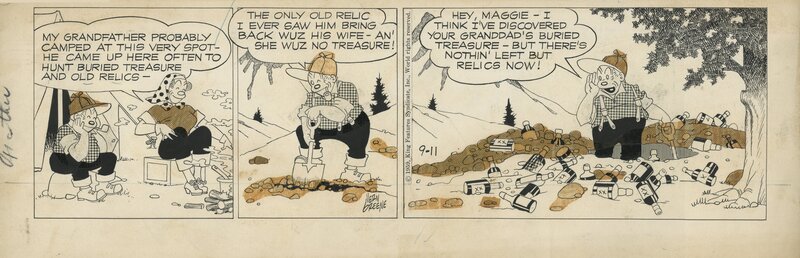 Bringing up Father par Vernon Van Atta Greene - Planche originale