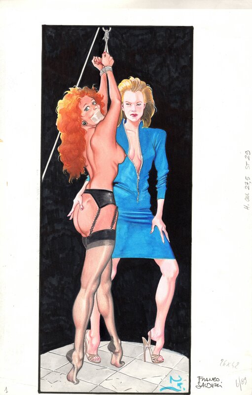 En vente - Bondage par Franco Saudelli - Illustration originale