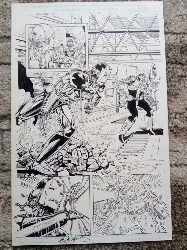 En vente - Iron man / bob layton - Planche originale