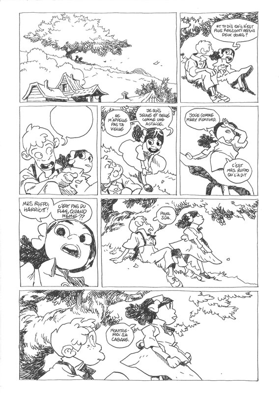 En vente - Cyrille Pomès. Les enfants de Chatom p. 16 - Planche originale
