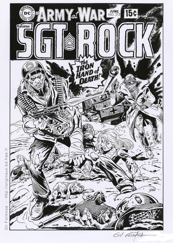 Gil Formosa, Joe Kubert, Sgt  ROCK vs IRON HAND - Comic Strip