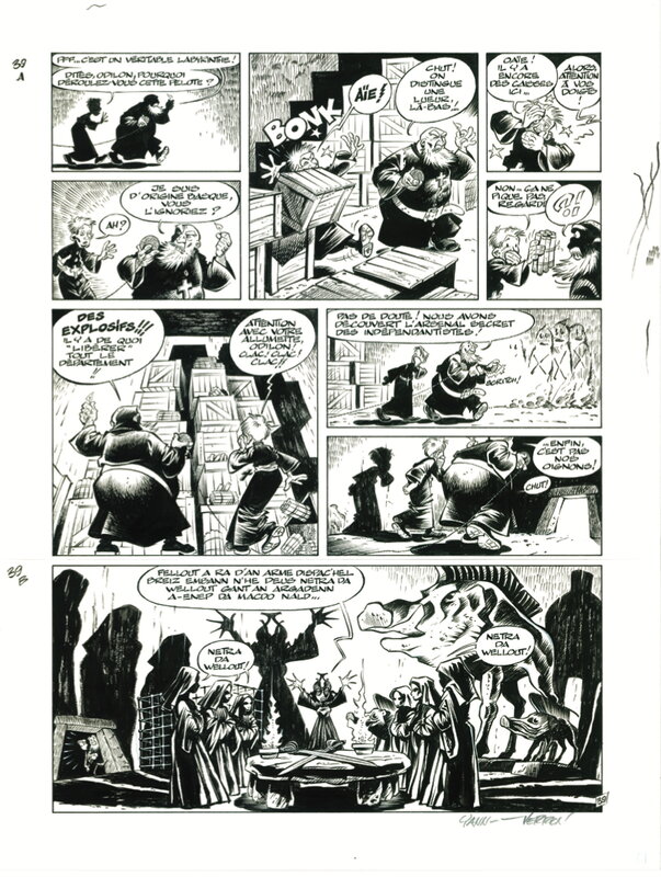 En vente - Odilon Verjus par Laurent Verron - Planche originale
