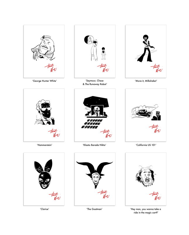 Stewart Kenneth Moore, Project MKUltra:Sex, Drugs & the CIA. Ink Studies of scenes from vol 1 - Dédicace