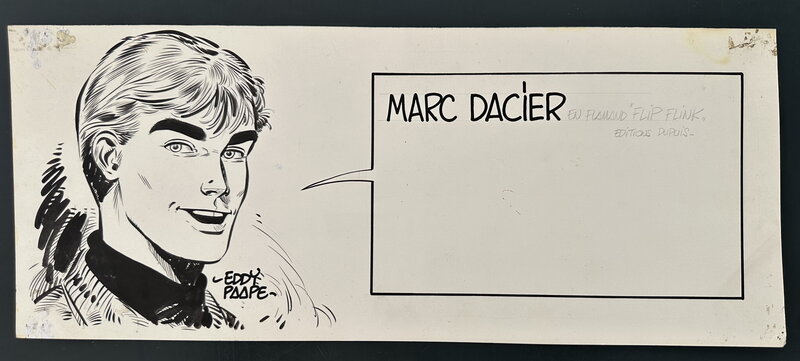 For sale - Eddy Paape, Marc D'Acier Planche OriginalePour PLV - Comic Strip