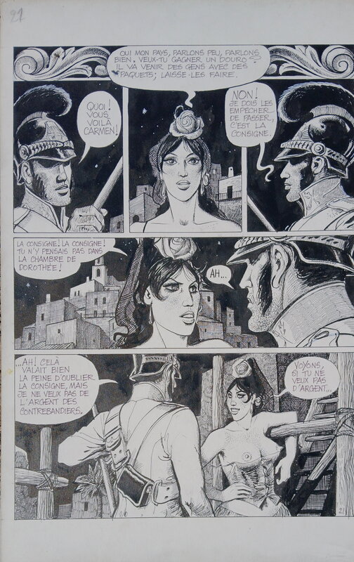 Carmen par Georges Pichard - Planche originale