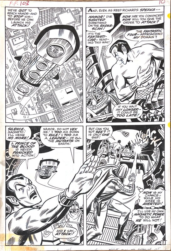 John Romita, John Verpoorten, Fantastic Four - Magneto & Namor - Comic Strip