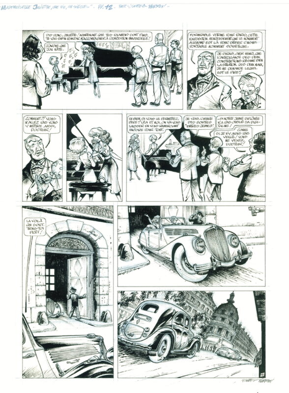 En vente - Mademoiselle J par Laurent Verron - Planche originale