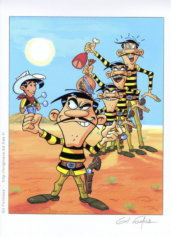 Gil Formosa, Morris, René Goscinny, Lucky LUKE DALTON Nintendo - Couverture originale